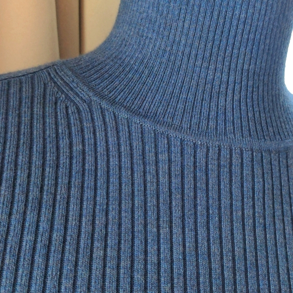 Everlane Light Blue Turtleneck Sweater Wool Blend - Picture 2 of 7